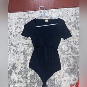 Abercrombie & Fitch Bodysuit Black Size Small